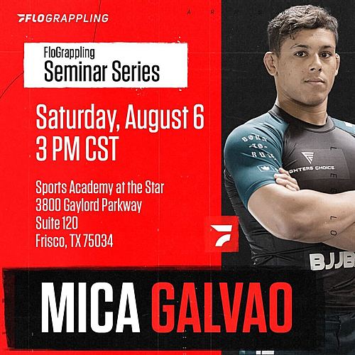 FloGrappling Seminar Series: Mica Galvao poster